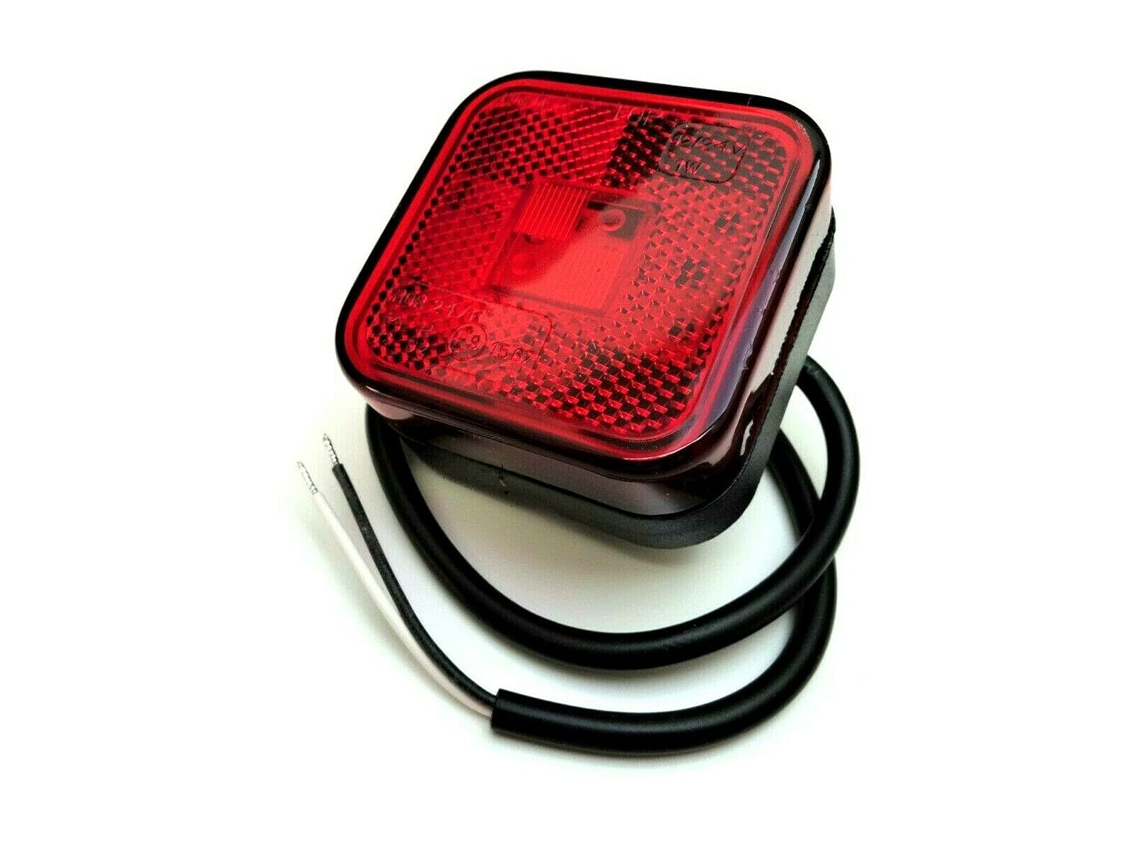 MelTruck LED Umrissleuchte Positionsleuchte vorne 12V 24V E9 für LKW PKW Anhänger Trailer (rot) von MelTruck