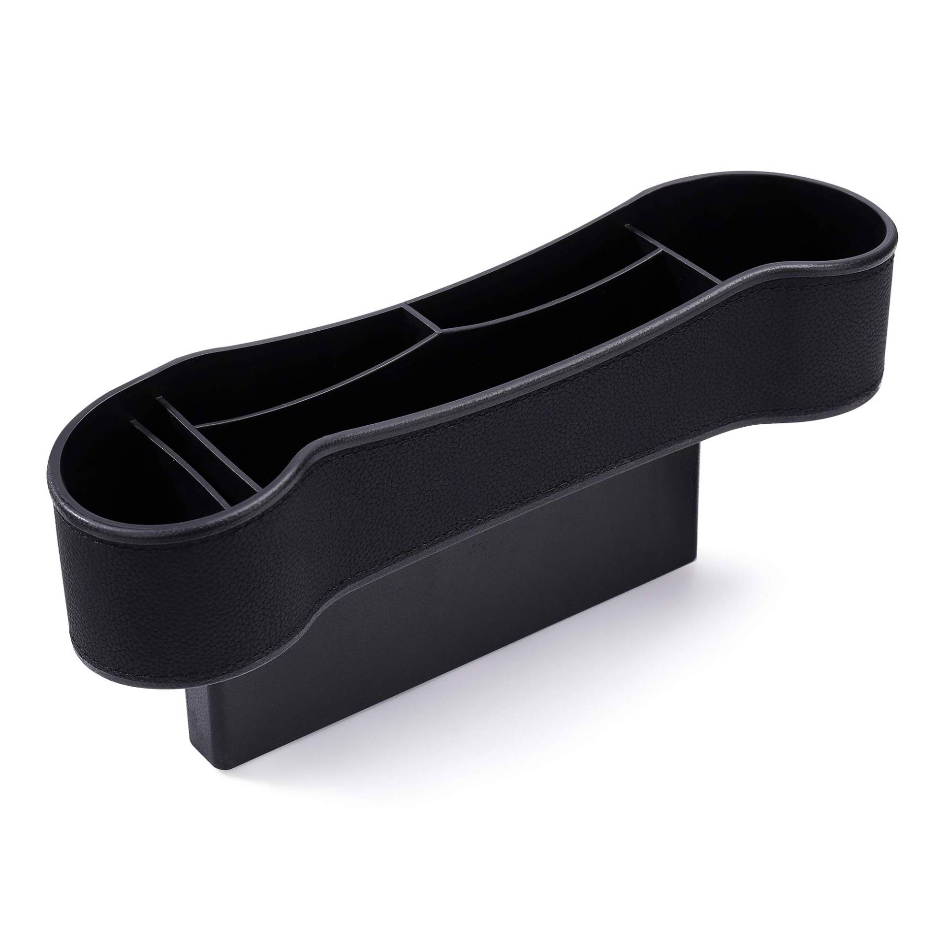 MengH-SHOP Autositz Aufbewahrungsbox Universal Seitentaschen Organizer PU Leder Auto Ablagefach Für Zusätzliche Lagerung Schwarz von MengH-SHOP