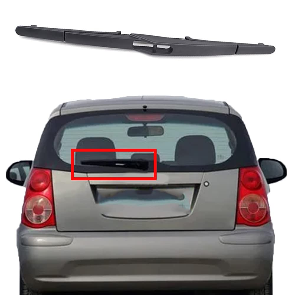 MengZJ 12"" Automotive Scheibenwischer Rear Für KIA Picanto MK1 Hatchback 2004 2005 2006 2007 2008 2009-2011, Wischerblatt Wischerarm hinten Scheibenwischer Teile von MengZJ