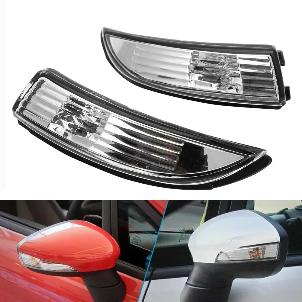 Blinkergläser für Außenspiegel, für Ford Fiesta 2009-2015-Blinker, 8A61-17683 / 8A61-17682-Rückspiegelzubehör,Left von MengZJ