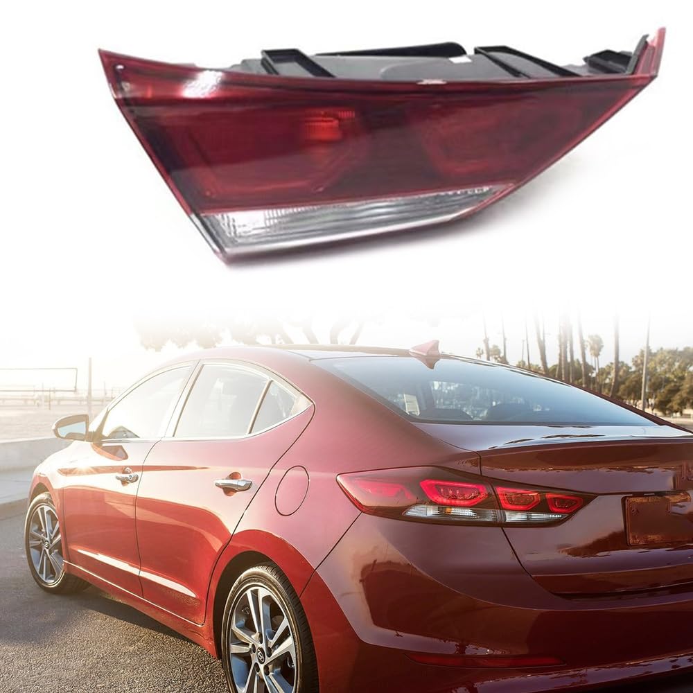 MengZJ Rückleuchte Rücklicht für Hyundai Elantra 2016 2017 2018, Heckleuchte Links Rechts, mit Wasserdichte,Left-Inside von MengZJ