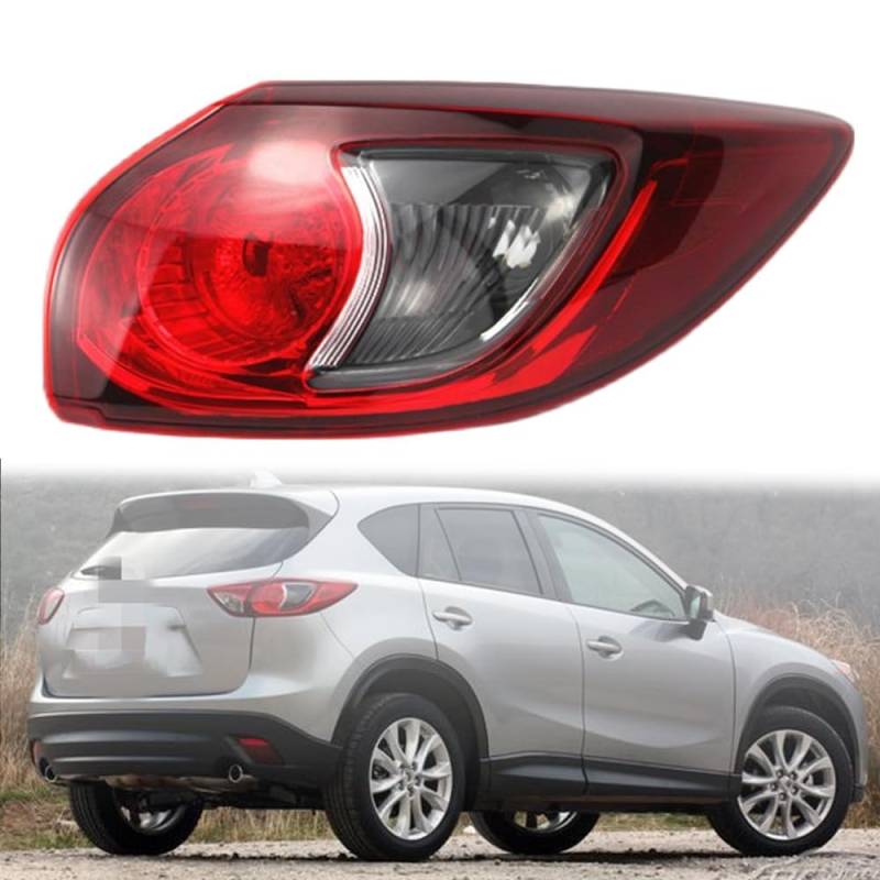 MengZJ Rückleuchte Rücklicht für MAZDA CX5 CX-5 2013 2014 2015, Heckleuchte Links Rechts, mit Wasserdichte,Right-Outside von MengZJ