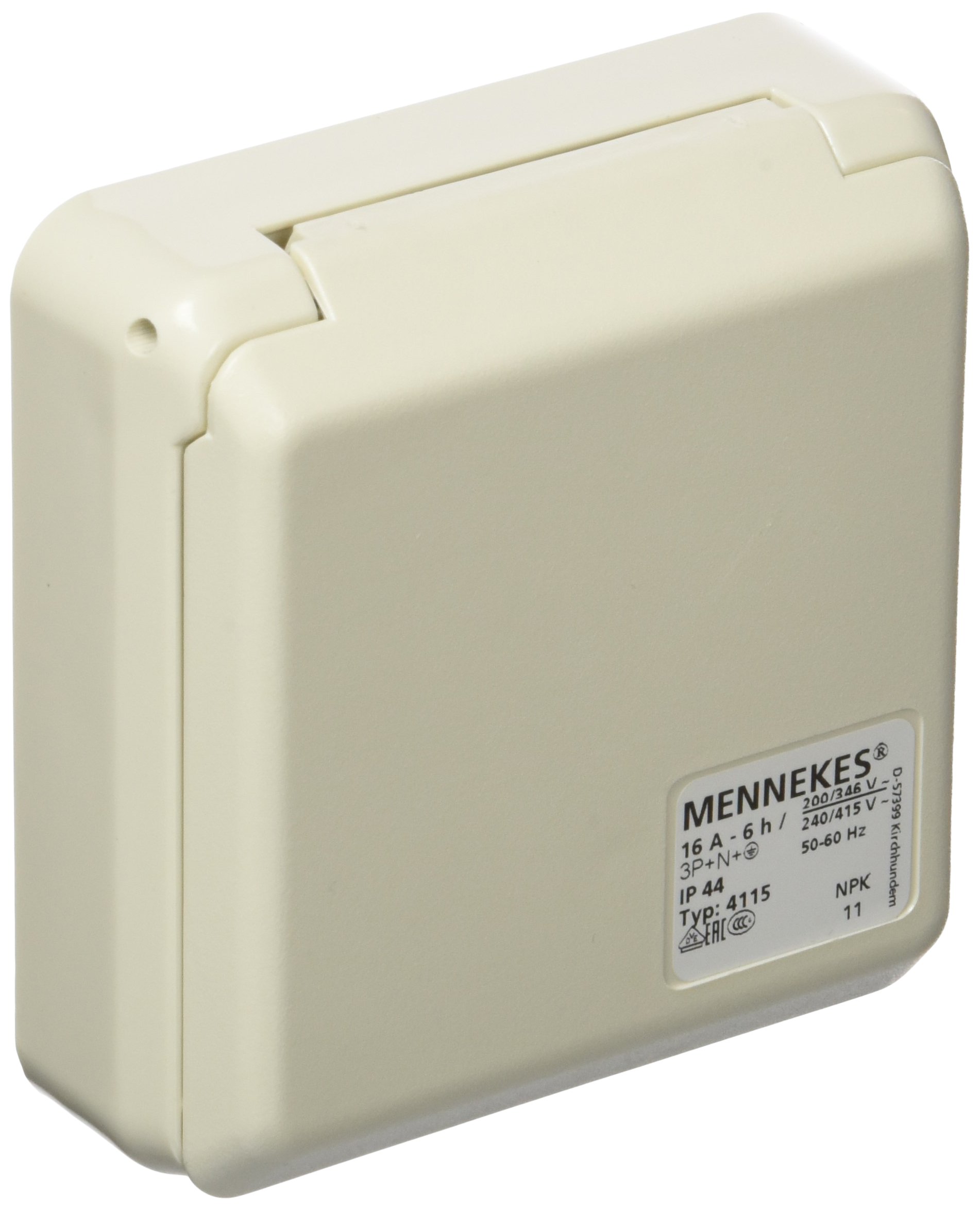 Mennekes (Unternehmen) 101100352 Basen in System cepex-th, Steckdosen CEE, 400 V, 50–60 Hz, 16 A, 5-polig, IP 44, 5 Paket von Mennekes