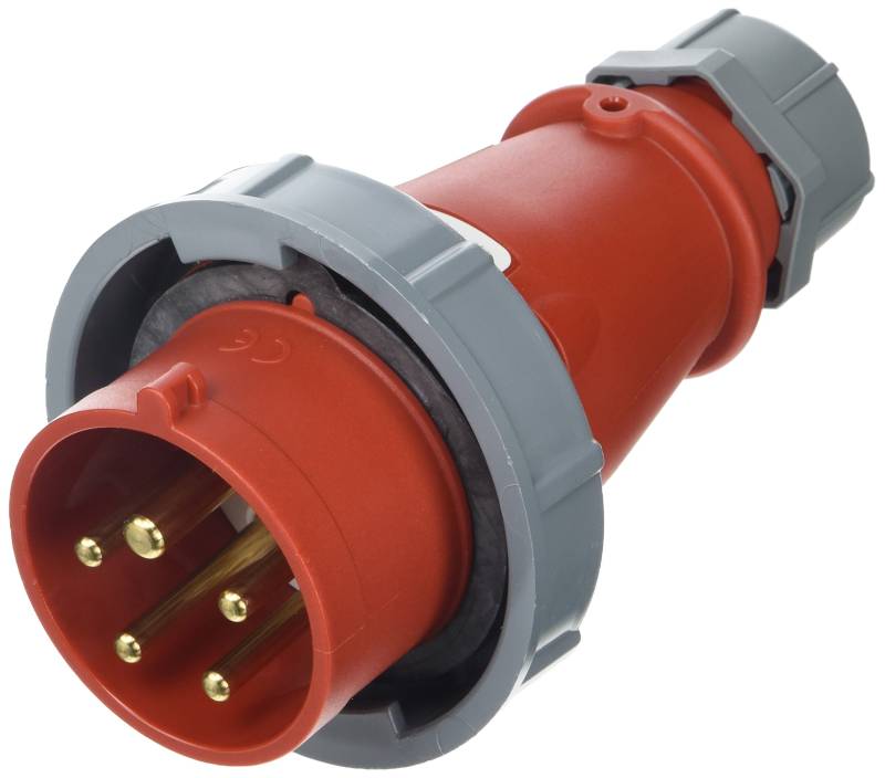 Mennekes (Unternehmen) 288 amv-top einzelnen Teil Körper Stecker, IP 67 Schutz, 6 Stunden Earth Position, 5 Pole, 16 A, 400 V, rot von Mennekes