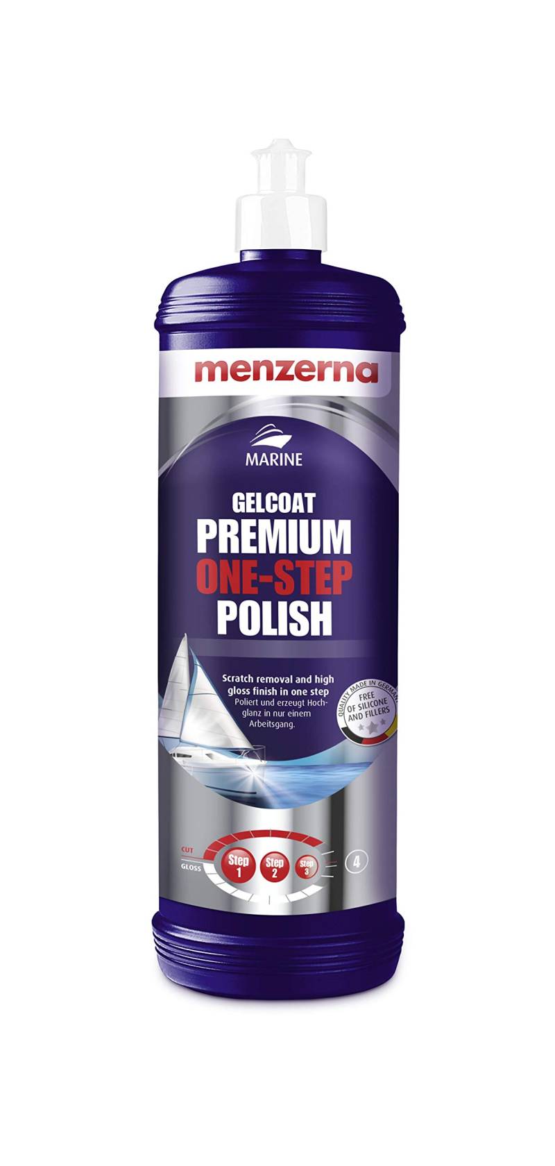 menzerna Marine GELCOAT One-Step Polish 1 Liter Politur Bootspolitur von menzerna