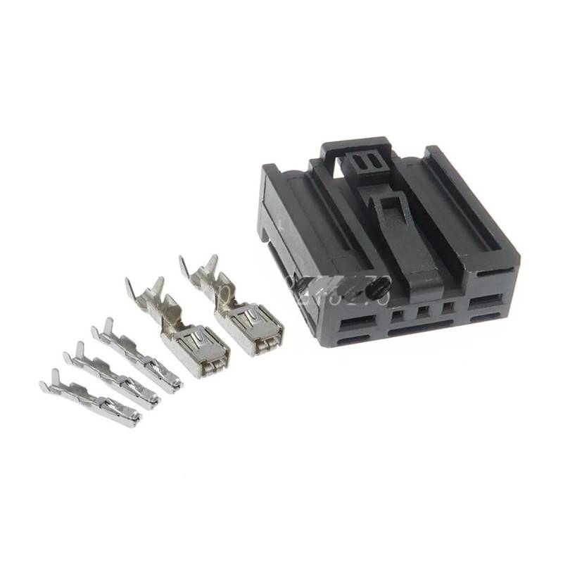 1 Satz 5-poliger 1379217-1 1379218-1 1379217-3 1379218-3 Kfz-Kabelbaumstecker mit Klemmen(1 Set female) von Meracm