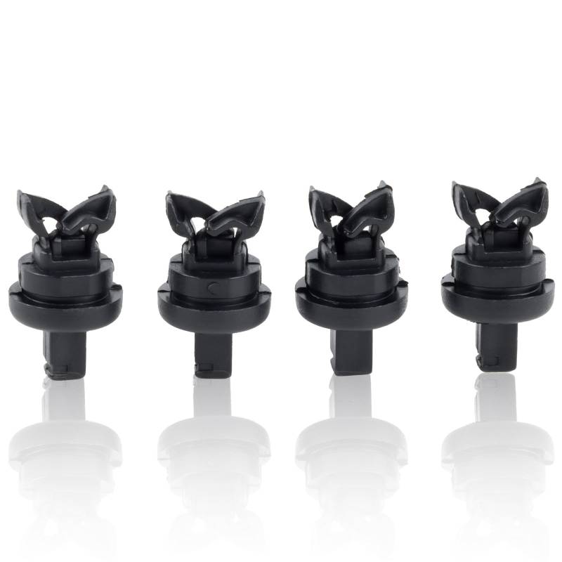 Merautop SJ 4x Kofferraum Haftablagen Clips Ersatz für Clio II Laguna II Befestigungsclips für Gepäckraumabdeckungen, Schwarze Kunststoff Einsteck Formteilhalter 7705099001 8200675047 1606854680 von Merautop SJ