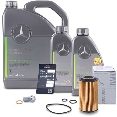 Mercedes-Benz Ölfilter + 7l 5W-30 Motoröl MB 229.52 für Infiniti, Jeep, Mercedes-Benz von Mercedes-Benz