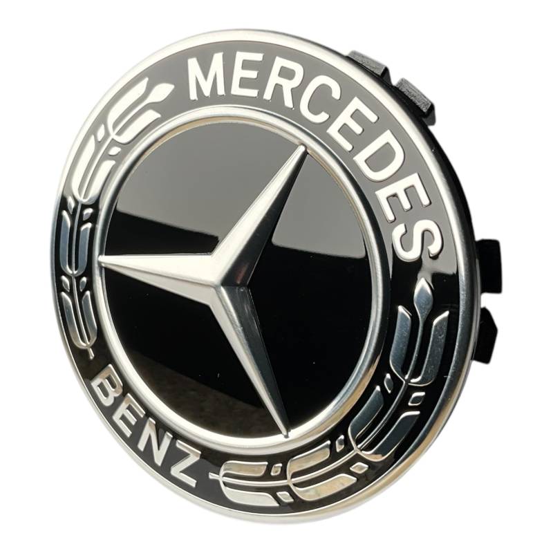 Mercedes-Benz Mercedes-Benz Collection Mercedes-Benz Radnabenabdeckung | Stern mit Lorbeerkranz | schwarz von Mercedes-Benz