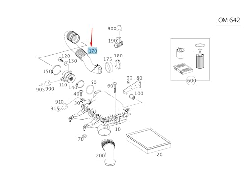 Passend für MERCEDES-BENZ SPRINTER W906 Reinluftleitung A9065281924 von Mercedes-Benz