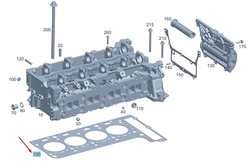 Passend für MERCEDES-BENZ SPRINTER W906 Zylinderkopfdichtung A6510160500 von Mercedes-Benz