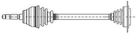 Antriebswelle Vorderachse links Metelli 17-0422 von Metelli