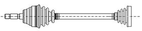 Antriebswelle Vorderachse links Metelli 17-0647 von Metelli