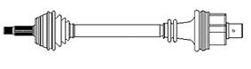 Antriebswelle Vorderachse rechts Metelli 17-0404 von Metelli