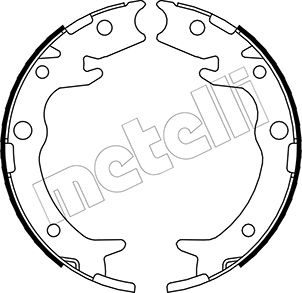 Bremsbackensatz, Feststellbremse Hinterachse Metelli 53-0159 von Metelli