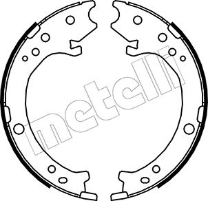 Bremsbackensatz, Feststellbremse Hinterachse Metelli 53-0161 von Metelli