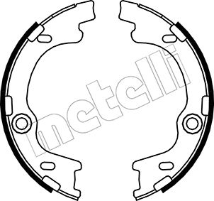 Bremsbackensatz, Feststellbremse Hinterachse Metelli 53-0185 von Metelli