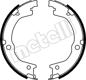 Bremsbackensatz, Feststellbremse Hinterachse Metelli 53-0230 von Metelli