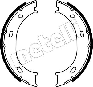 Bremsbackensatz, Feststellbremse Hinterachse Metelli 53-0239 von Metelli