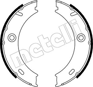 Bremsbackensatz, Feststellbremse Hinterachse Metelli 53-0240 von Metelli