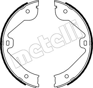 Bremsbackensatz, Feststellbremse Hinterachse Metelli 53-0244 von Metelli