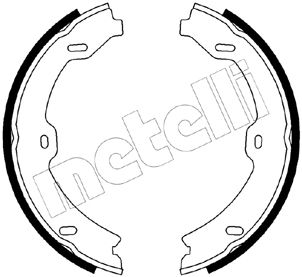 Bremsbackensatz, Feststellbremse Hinterachse Metelli 53-0247 von Metelli