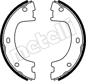 Bremsbackensatz, Feststellbremse Hinterachse Metelli 53-0249 von Metelli