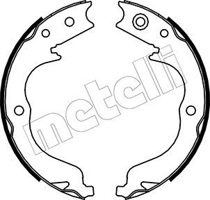 Bremsbackensatz, Feststellbremse Hinterachse Metelli 53-0268 von Metelli