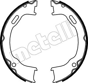 Bremsbackensatz, Feststellbremse Hinterachse Metelli 53-0364 von Metelli