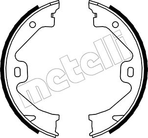 Bremsbackensatz, Feststellbremse Hinterachse Metelli 53-0369 von Metelli