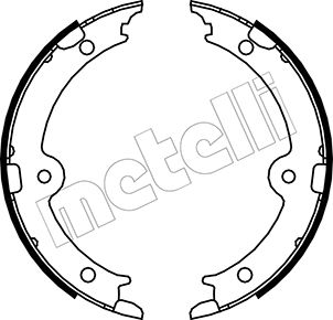 Bremsbackensatz, Feststellbremse Hinterachse Metelli 53-0449 von Metelli