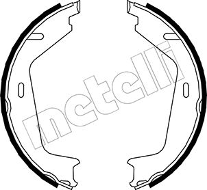 Bremsbackensatz, Feststellbremse Hinterachse Metelli 53-0479 von Metelli