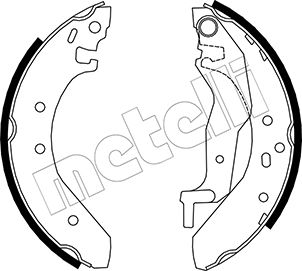 Bremsbackensatz Hinterachse Metelli 53-0006 von Metelli