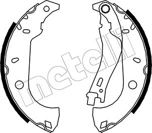 Bremsbackensatz Hinterachse Metelli 53-0067 von Metelli