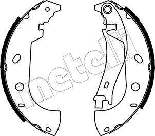 Bremsbackensatz Hinterachse Metelli 53-0075 von Metelli