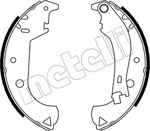 Bremsbackensatz Hinterachse Metelli 53-0081Y von Metelli