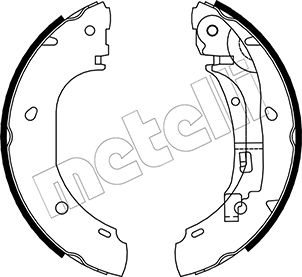 Bremsbackensatz Hinterachse Metelli 53-0082 von Metelli