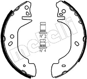 Bremsbackensatz Hinterachse Metelli 53-0122 von Metelli