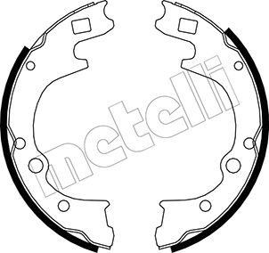 Bremsbackensatz Hinterachse Metelli 53-0221 von Metelli