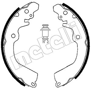 Bremsbackensatz Hinterachse Metelli 53-0257 von Metelli