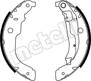 Bremsbackensatz Hinterachse Metelli 53-0333 von Metelli