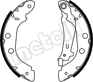 Bremsbackensatz Hinterachse Metelli 53-0354 von Metelli