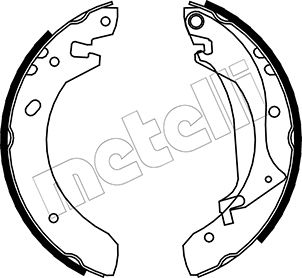 Bremsbackensatz Hinterachse Metelli 53-0368 von Metelli