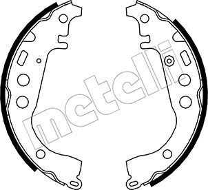 Bremsbackensatz Hinterachse Metelli 53-0431 von Metelli