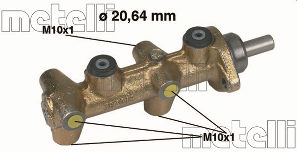 Hauptbremszylinder Metelli 05-0040 von Metelli