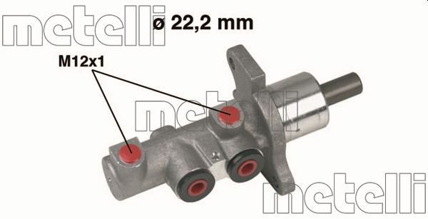 Hauptbremszylinder Metelli 05-0293 von Metelli