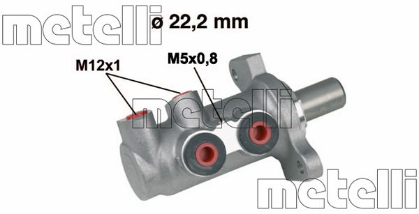 Hauptbremszylinder Metelli 05-0294 von Metelli