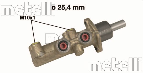 Hauptbremszylinder Metelli 05-0481 von Metelli