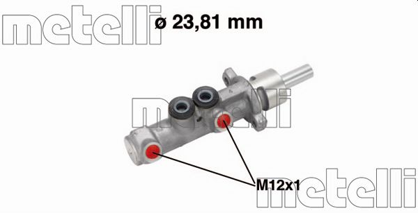 Hauptbremszylinder Metelli 05-0572 von Metelli