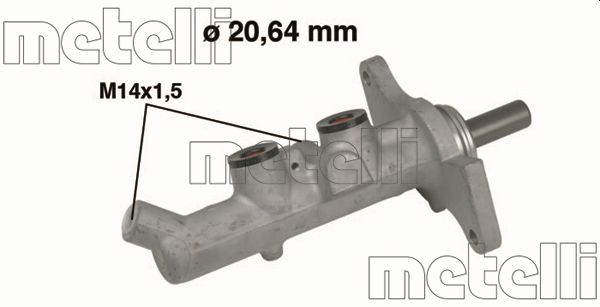 Hauptbremszylinder Metelli 05-0593 von Metelli